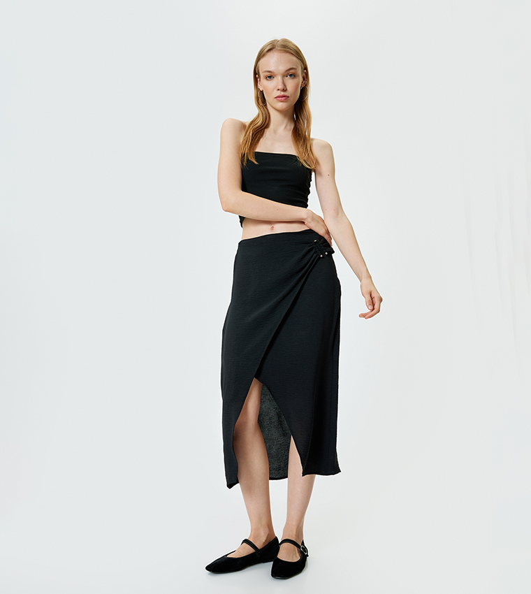 Koton  Midi Skirts - Black Midi Skirts