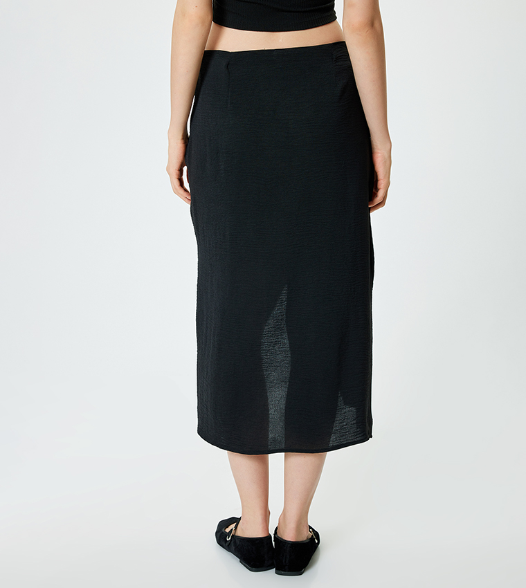 Koton  Midi Skirts - Black Midi Skirts