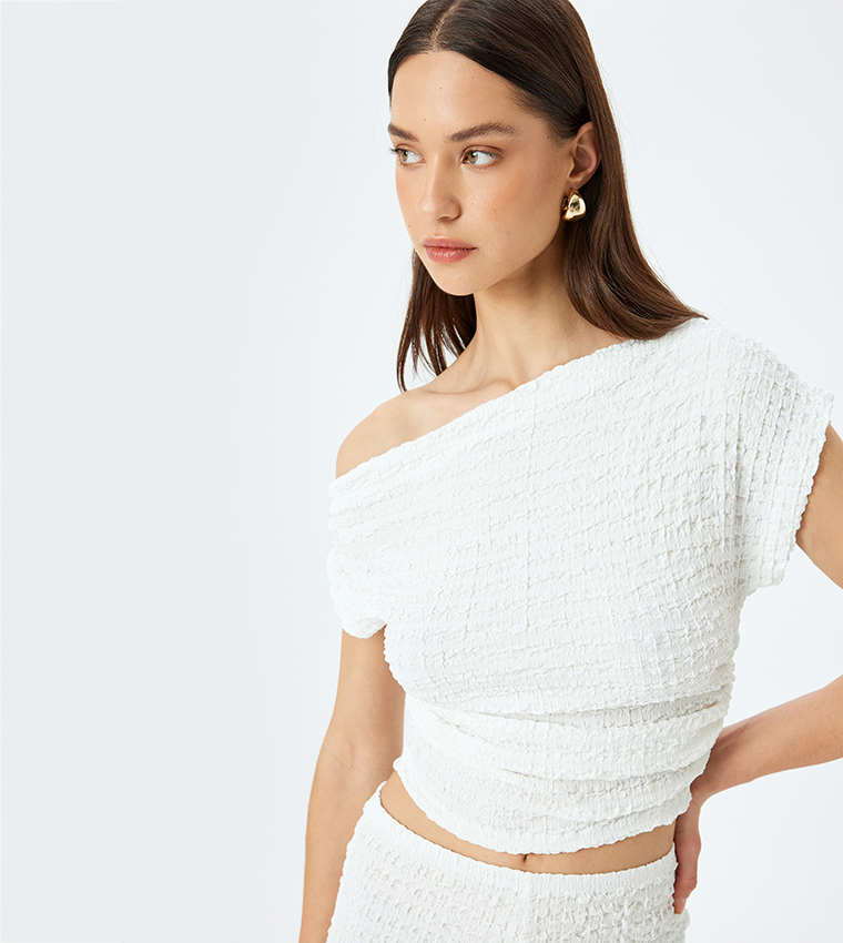 Textured Crop Top