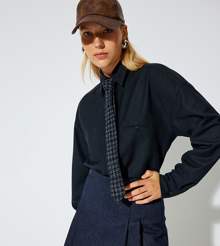 Solid Long Sleeves Shirt