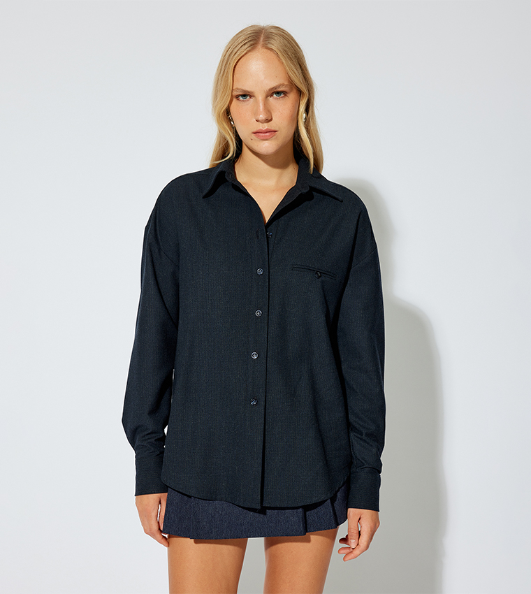 Solid Long Sleeves Shirt
