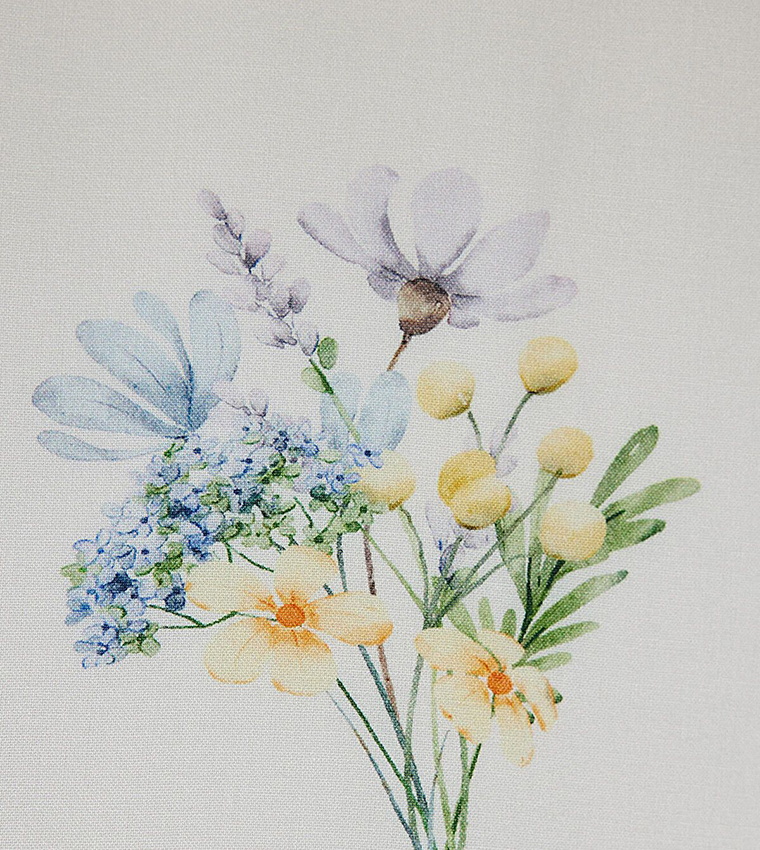 Floral Patterned Long Sleeves Maxi Dress