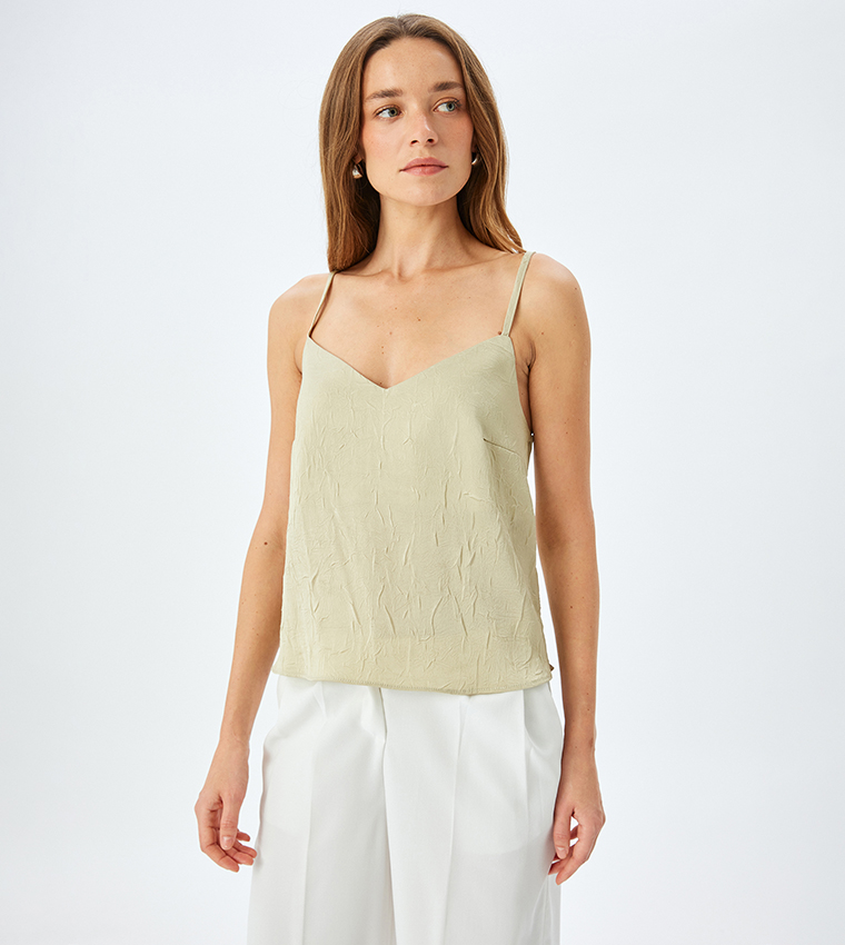 كوتون  توبات كاجوال  - أخضر Casual Tops