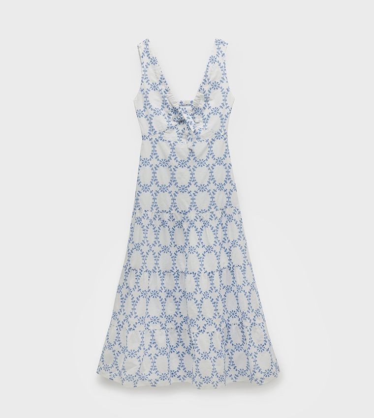 Floral Embroidered Maxi Dress