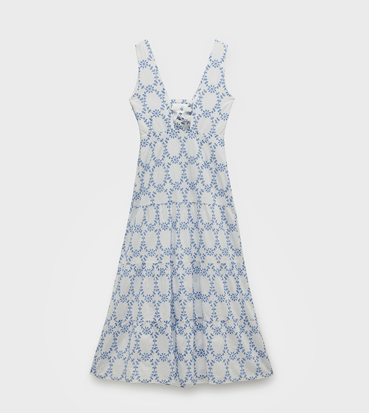 Floral Embroidered Maxi Dress