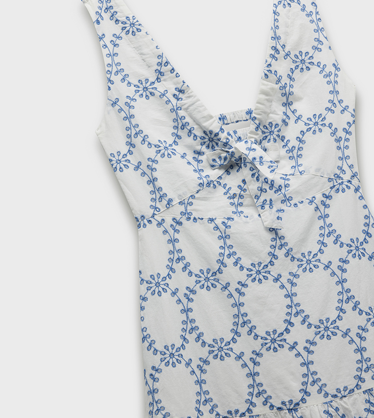 Floral Embroidered Maxi Dress