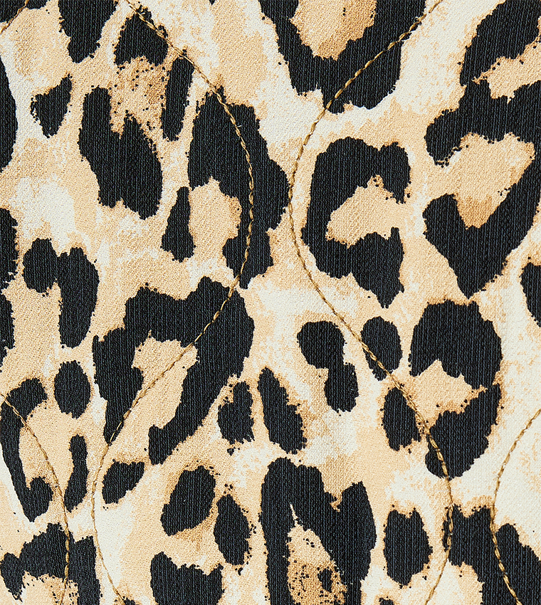 Leopard Print Long Sleeves Jacket