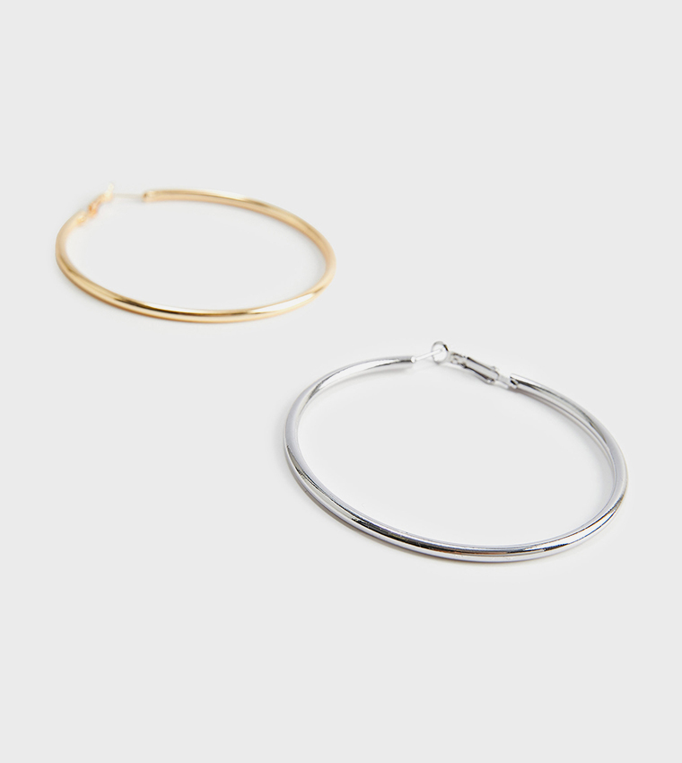 2-Pack Hoop Earrings