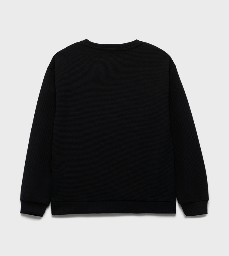 سويتشيرت كم طويل 