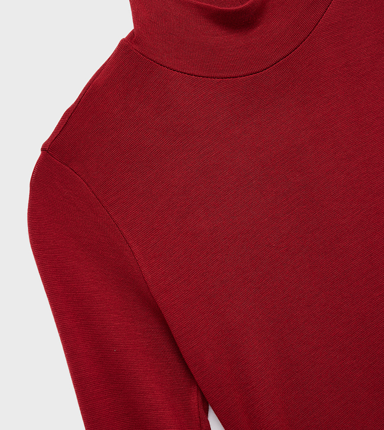 كوتون  توبات كاجوال  - بورغندي Casual Tops