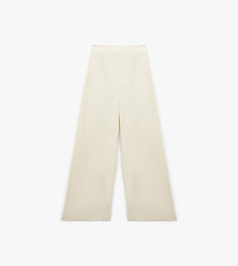 بنطال واسع بخصر عالي 