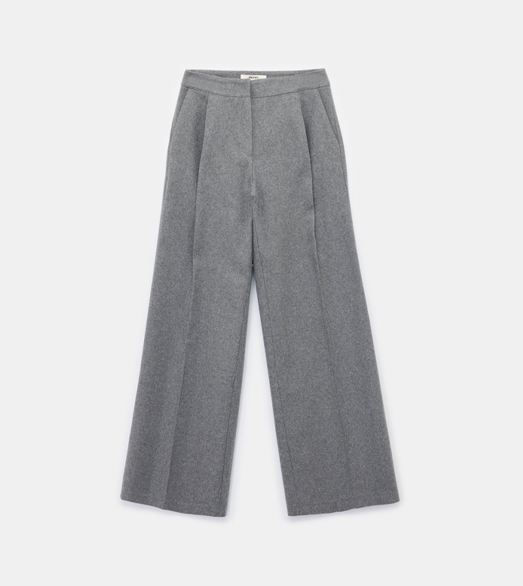 High Waist Pleated Formal Pants