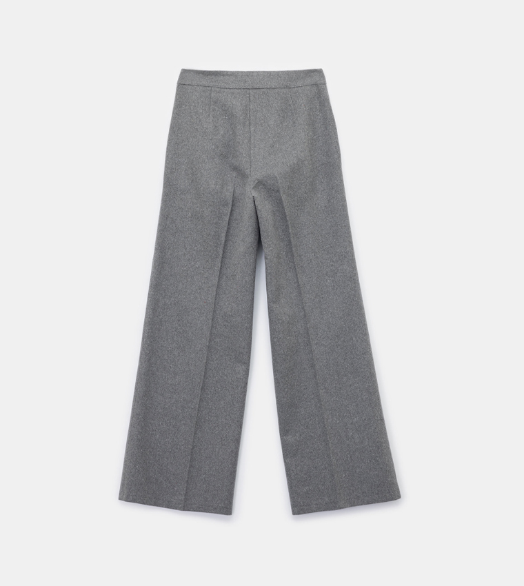 High Waist Pleated Formal Pants