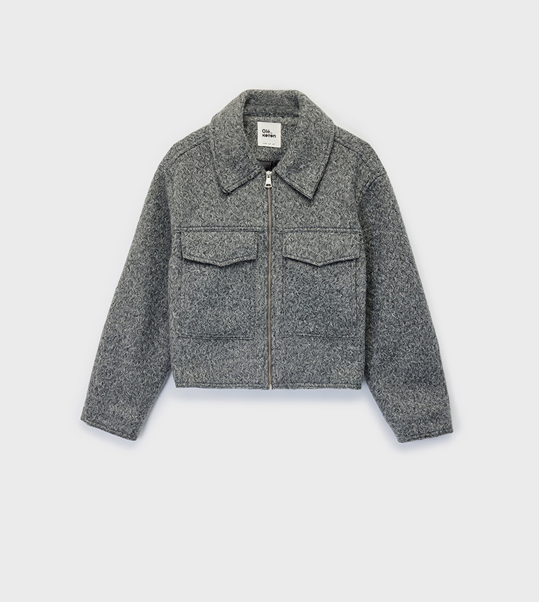 Zippered Long Sleeves Jacket