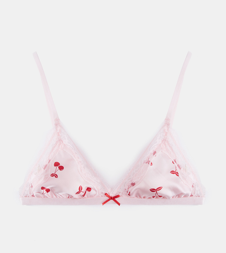 Cherry Printed Bra