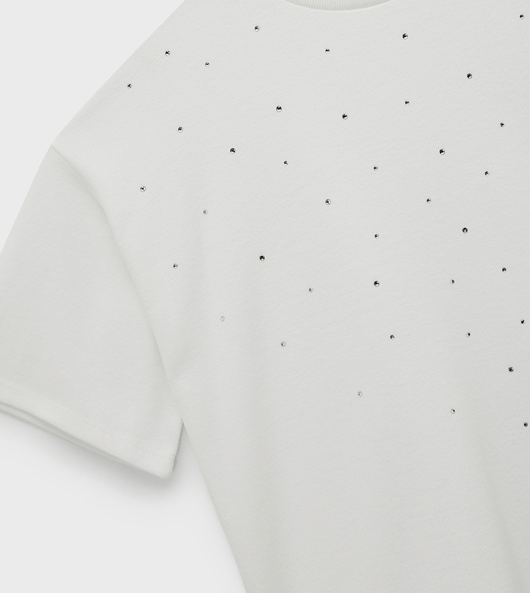Embellished Short Sleeves T-Shirt