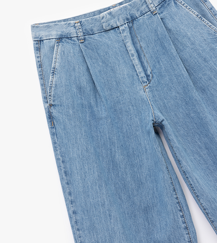 Koton  Wide Leg Jeans - Blue Wide Leg Jeans