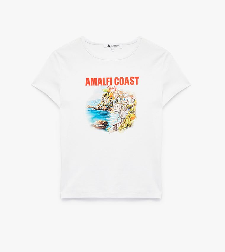 Koton  Short Sleeve T-Shirts - Beige Short Sleeve T-Shirts
