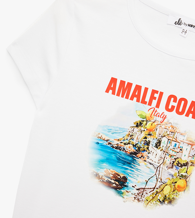 Koton  Short Sleeve T-Shirts - Beige Short Sleeve T-Shirts