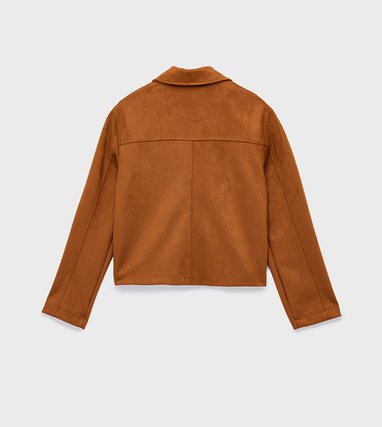 قميص شامواه صناعي كم طويل 