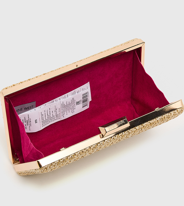 Braided Clasp Closure Box Clutch