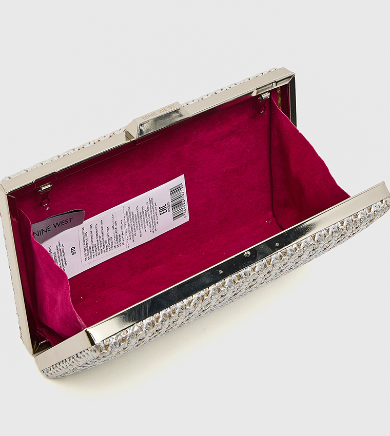 Braided Clasp Closure Box Clutch