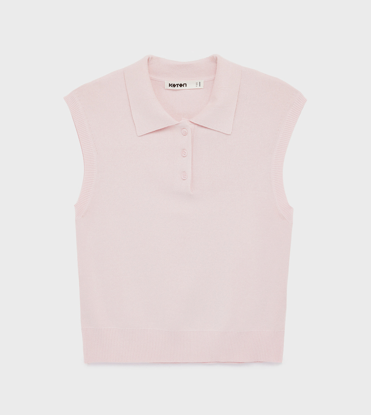 Koton  Sleeveless Tops - Pink Sleeveless Tops