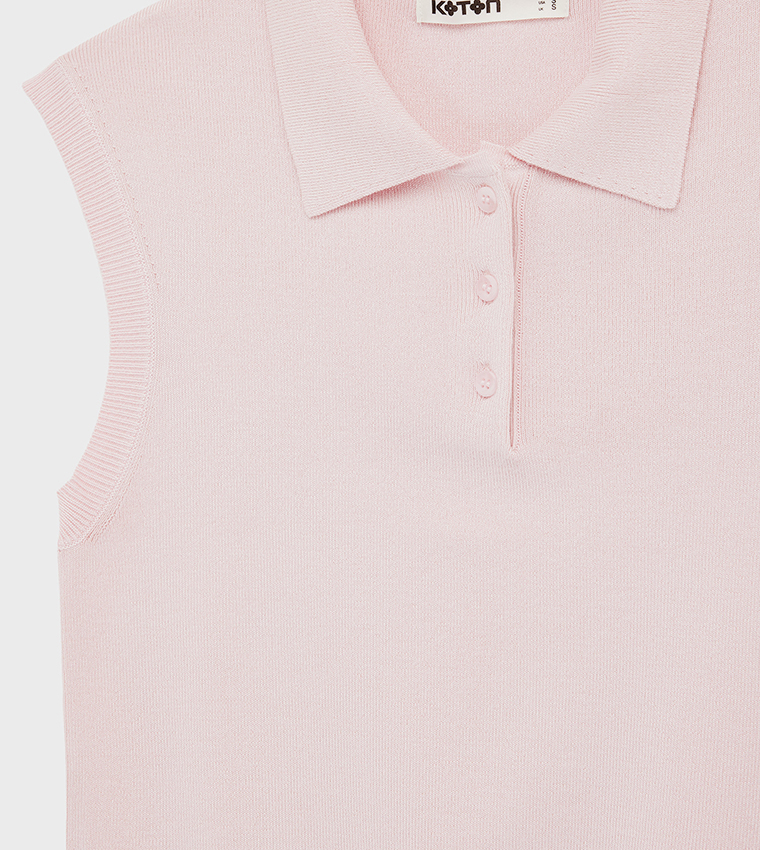 Koton  Sleeveless Tops - Pink Sleeveless Tops
