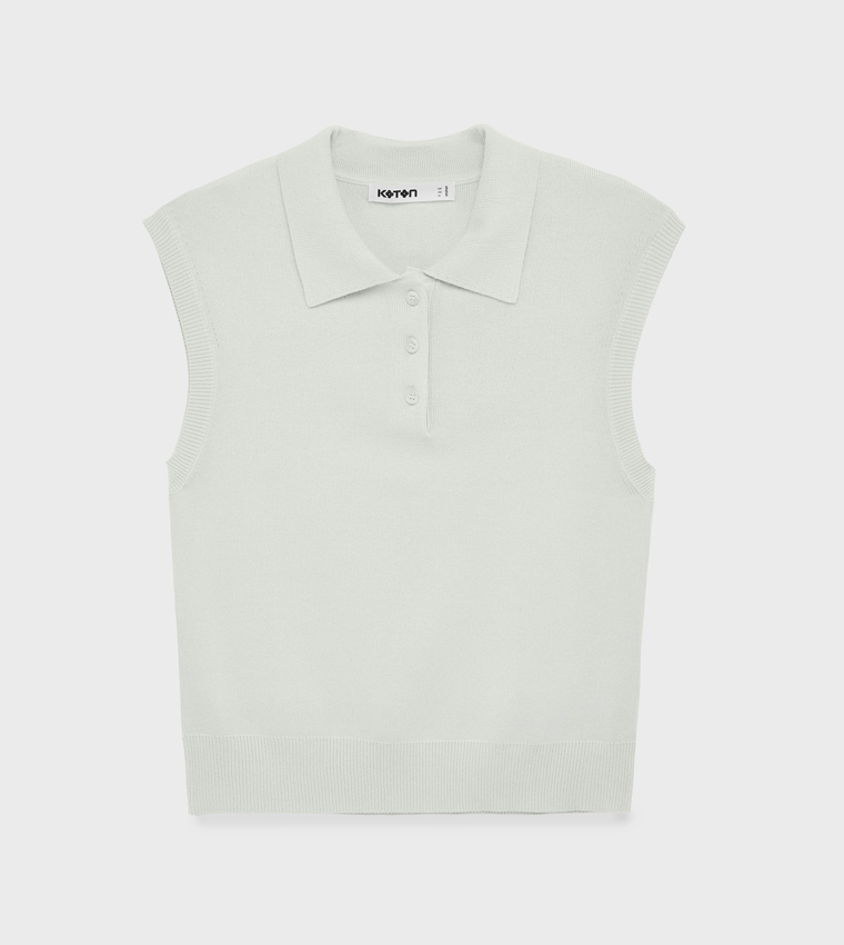Koton  Sleeveless Tops - Green Sleeveless Tops