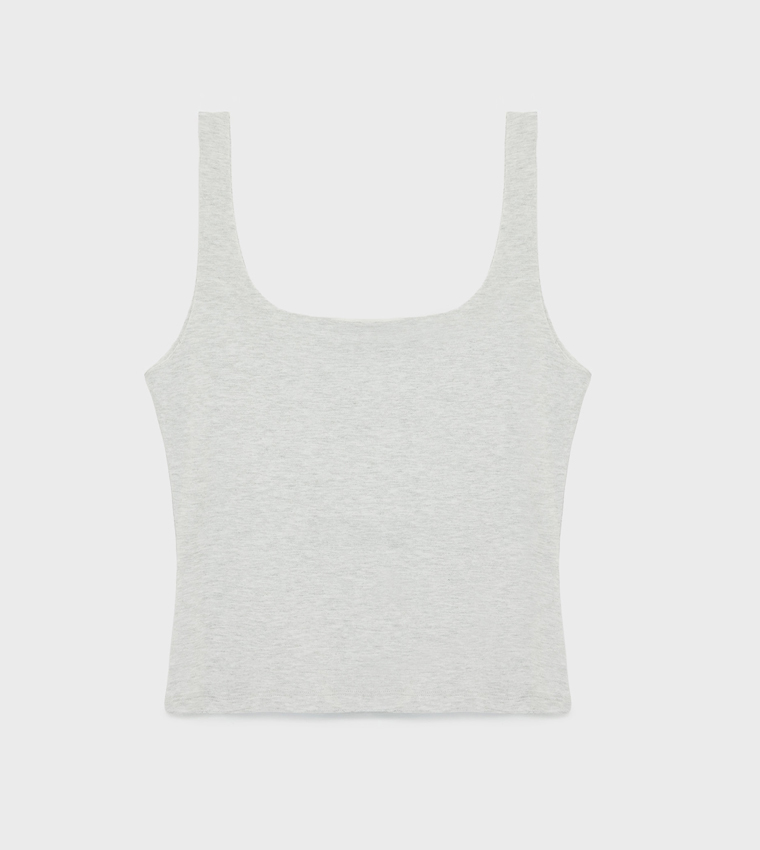 Koton  Sleeveless Tops - Grey Sleeveless Tops