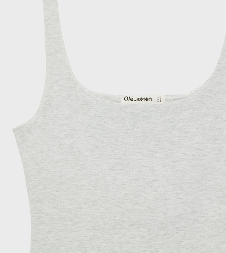 Koton  Sleeveless Tops - Grey Sleeveless Tops