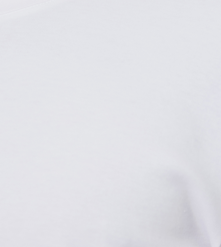 Solid Crew Neck Cotton T-Shirt