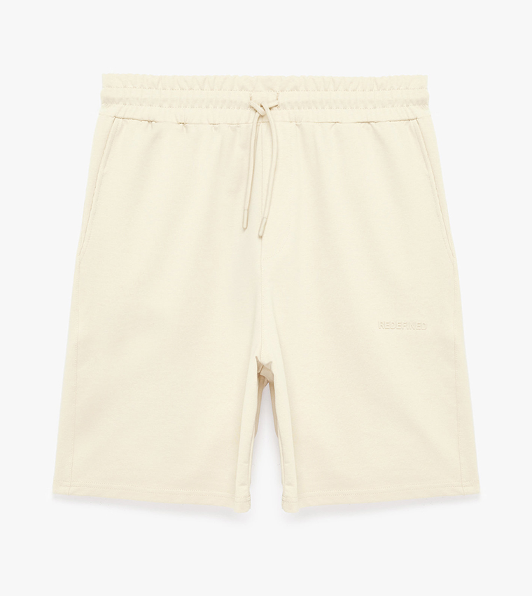 Solid Drawstring Shorts