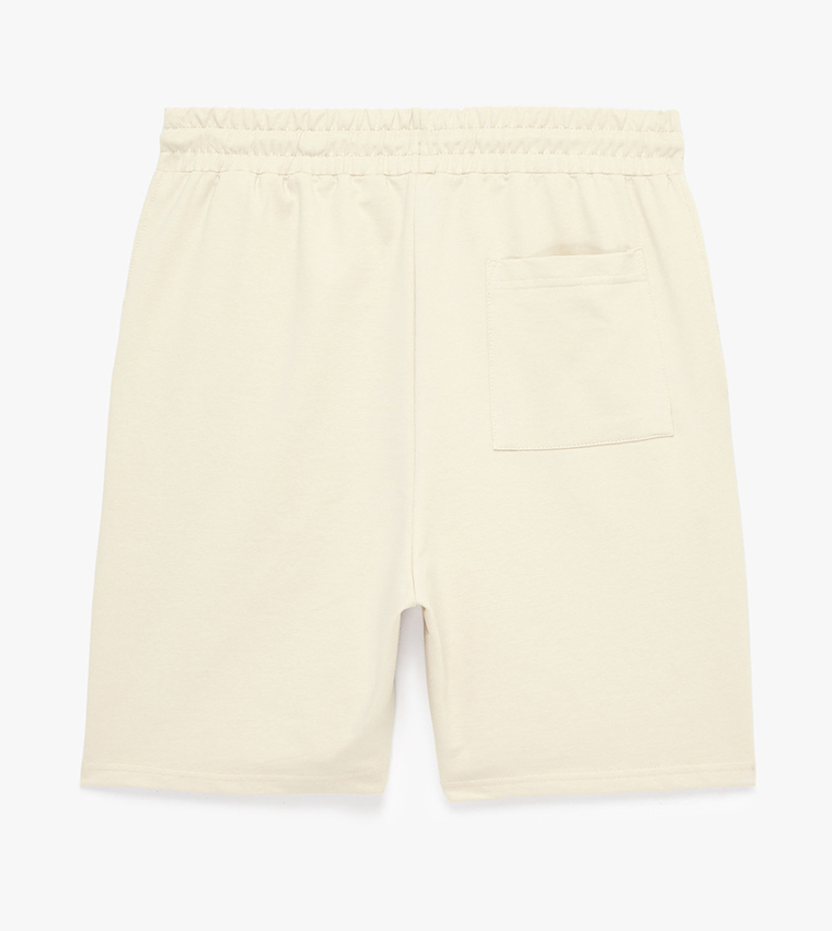 Solid Drawstring Shorts