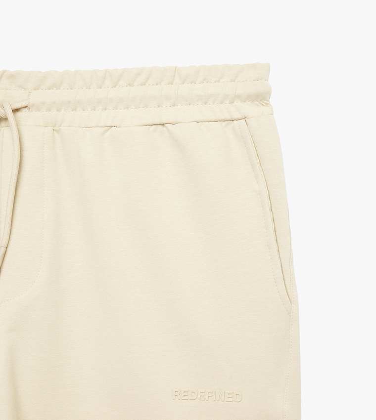 Solid Drawstring Shorts