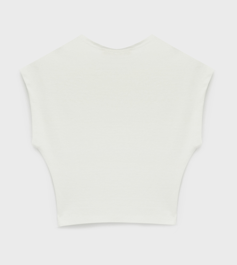كوتون  توبات قصيرة - بيج Cropped Tops