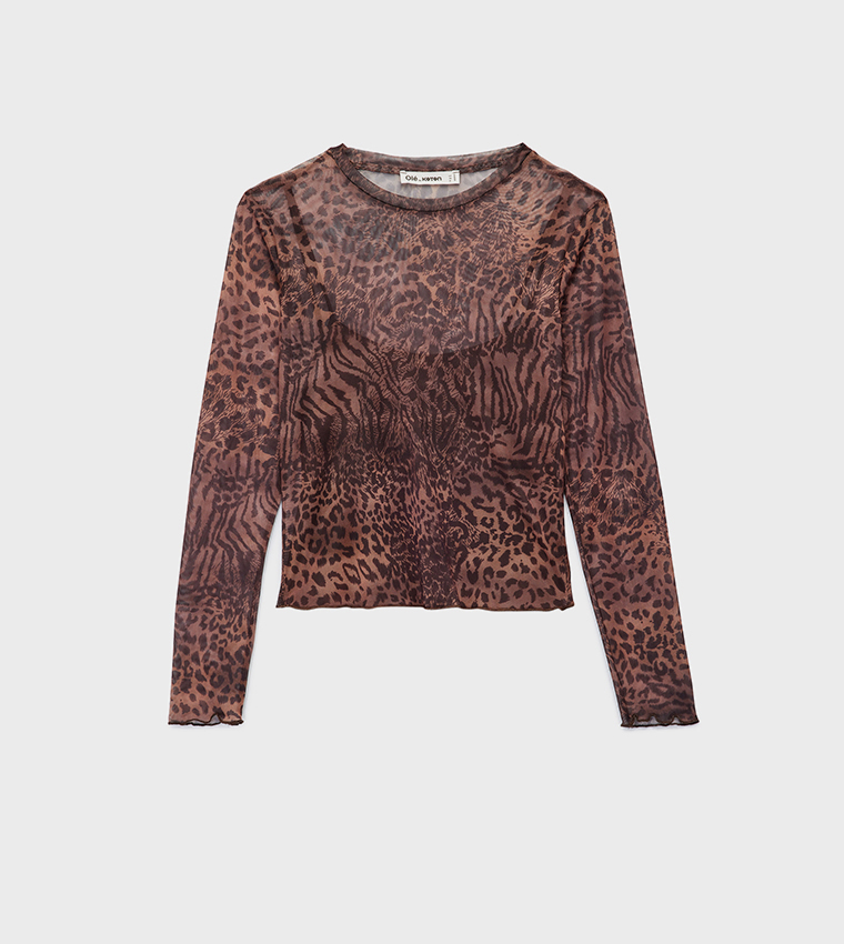 كوتون  توبات كاجوال  - بني  Casual Tops