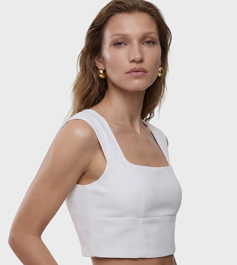 Koton  Cropped Tops - White Cropped Tops