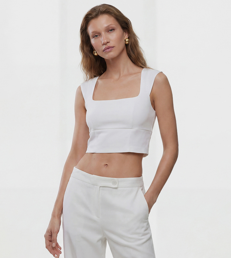 Koton  Cropped Tops - White Cropped Tops