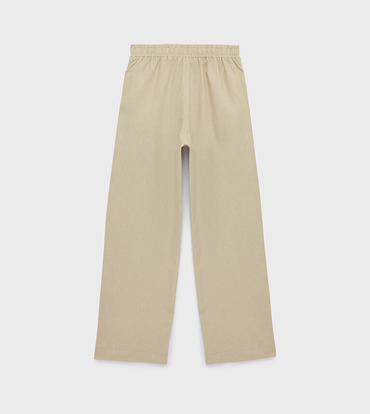 Solid Loose Fit Trousers