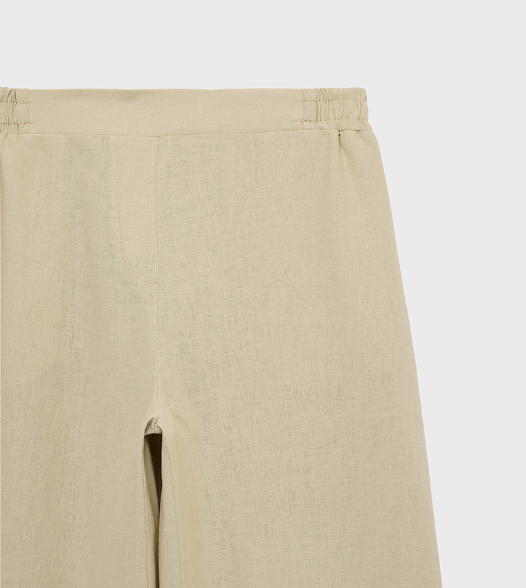 Solid Loose Fit Trousers