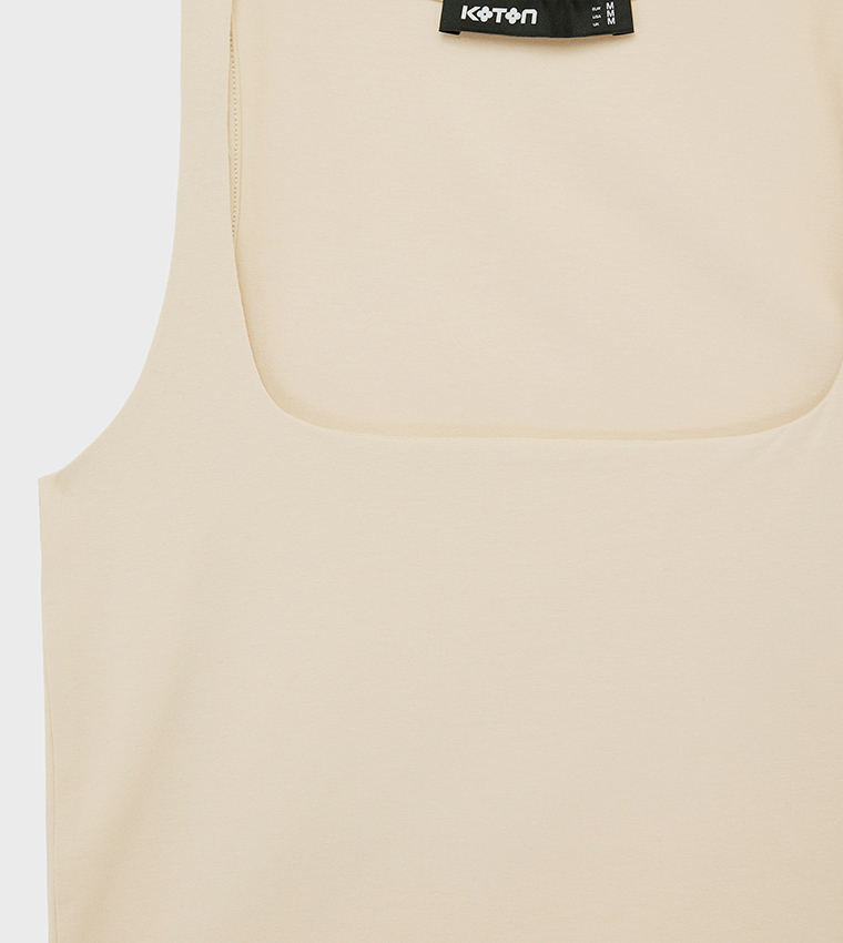 كوتون  توبات كاجوال  - بيج Casual Tops