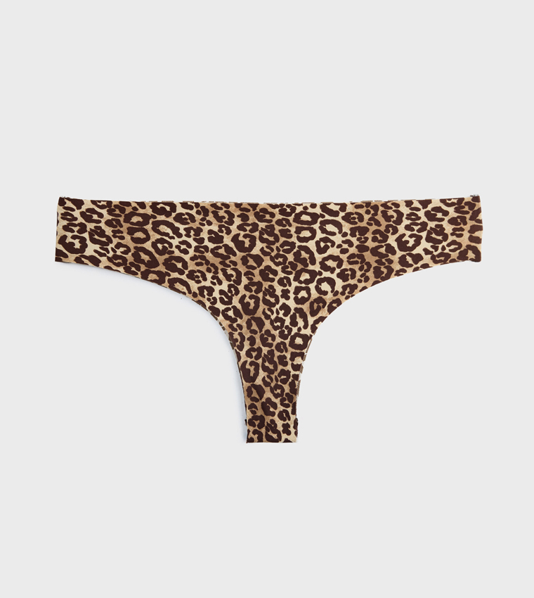 كوتون  سراويل ثونغ  - بيج Thongs