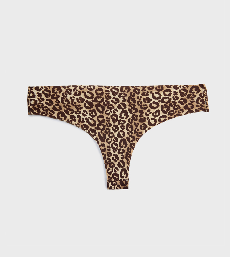 كوتون  سراويل ثونغ  - بيج Thongs