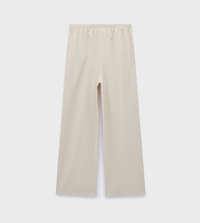 Solid Loose Fit Trousers