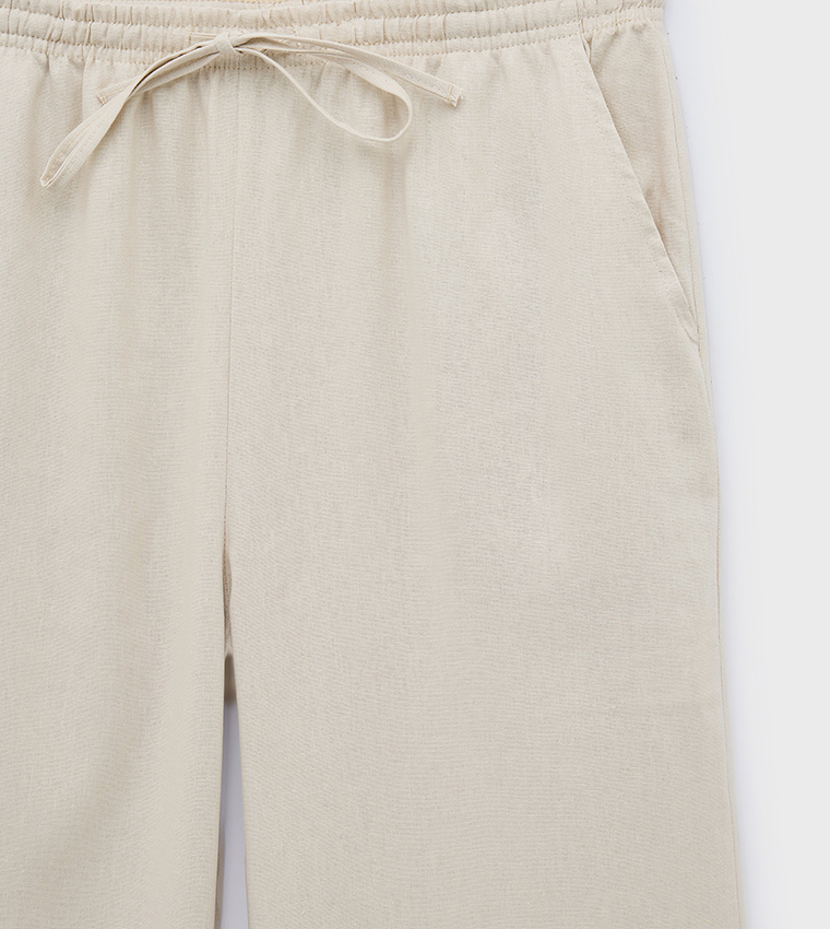 Solid Loose Fit Trousers