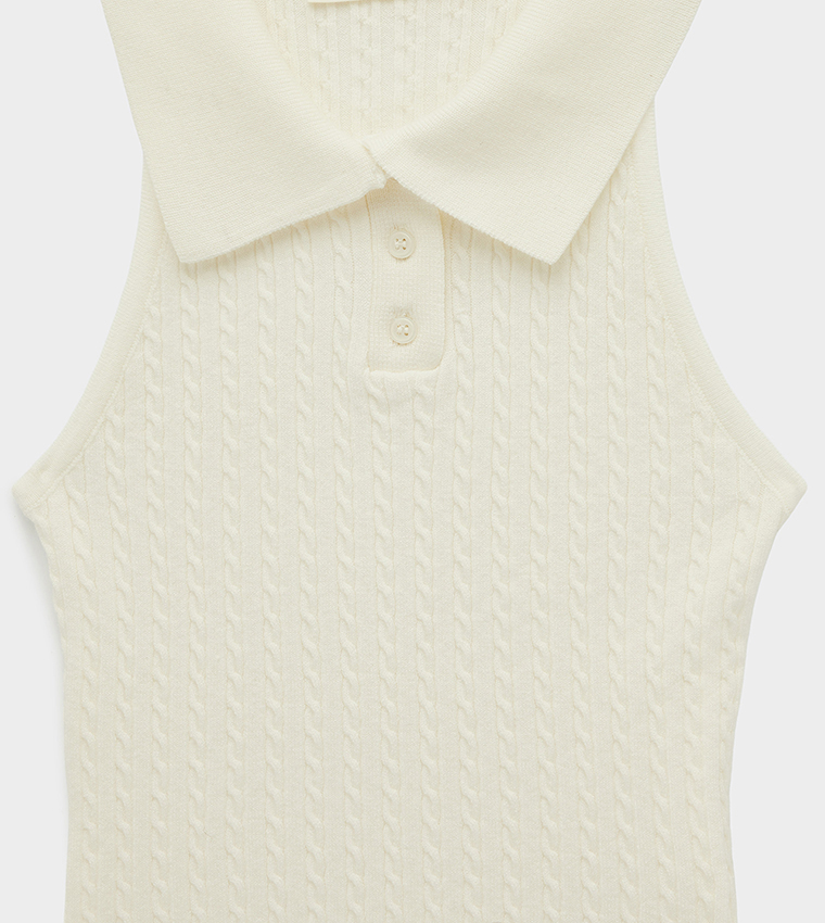 Koton  Sleeveless Tops - Beige Sleeveless Tops