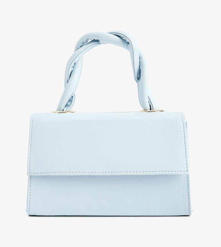 Solid Braided Handle Handheld Bag