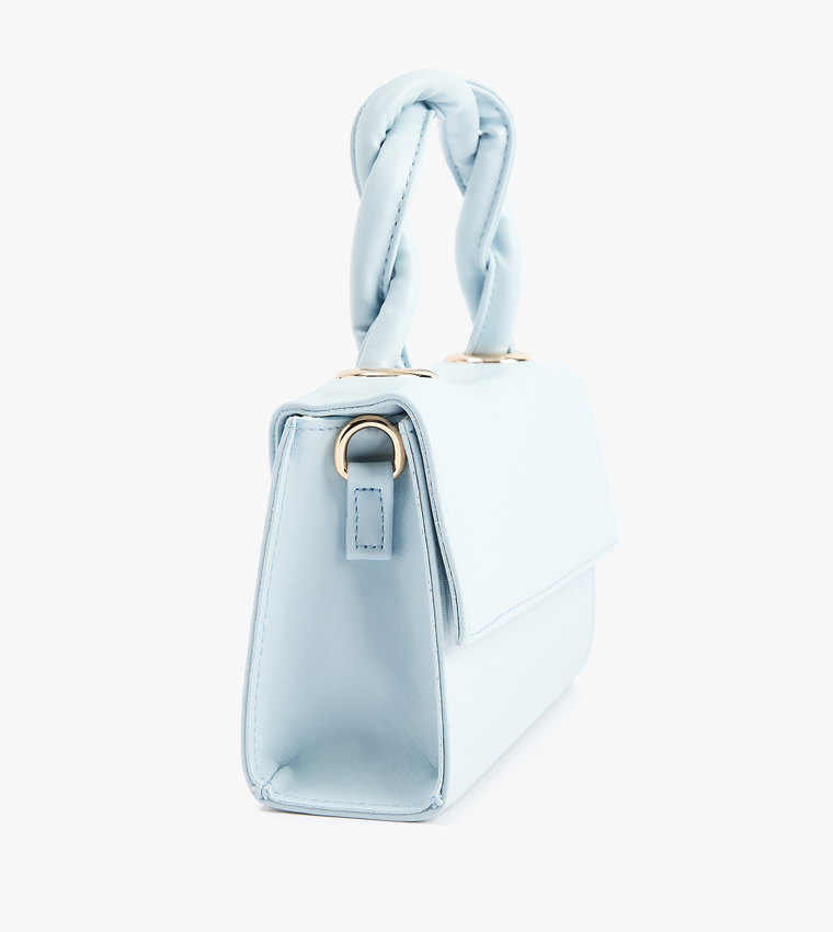 Solid Braided Handle Handheld Bag