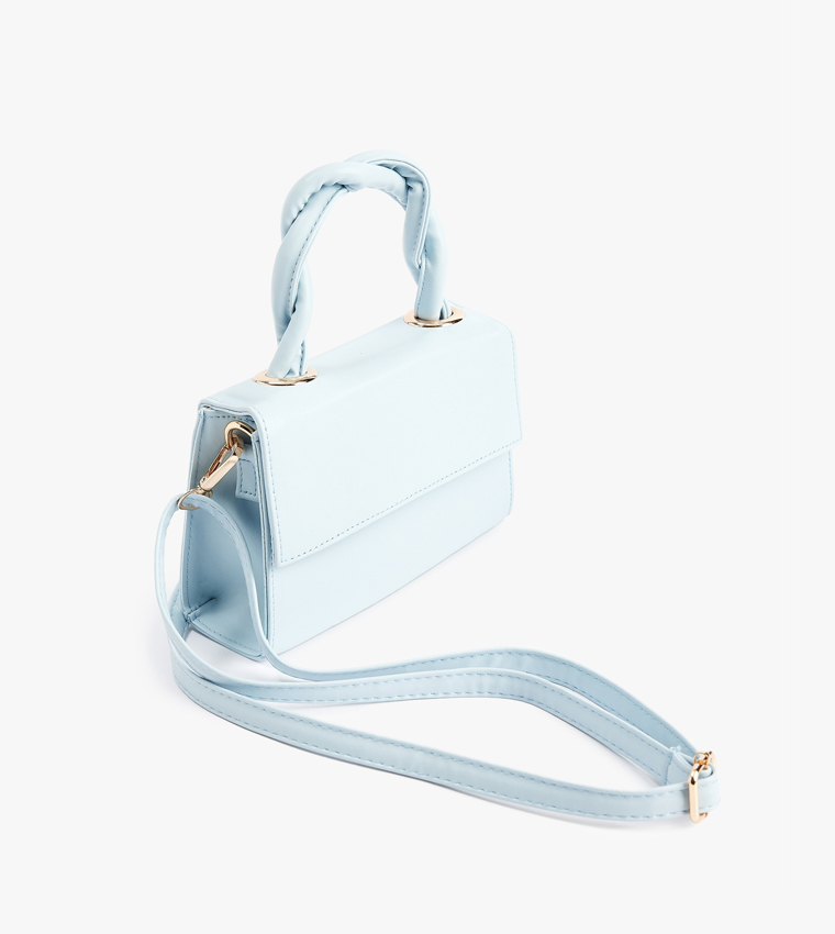 Solid Braided Handle Handheld Bag